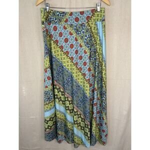 GNW Stretchy Maxi Skirt Women Large Whimsical Beachy Vacation Bohemian Hippie